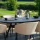Maze - Outdoor Ambition 8 Seat Oval Dining Set - Taupe