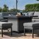 Maze - Outdoor Pulse Deluxe Square Corner Dining Set With Fire Pit -  Flanelle