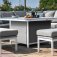 Maze - Outdoor Pulse Deluxe Square Corner Dining Set With Fire Pit -  Lead Chine