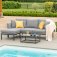 Maze - Outdoor Pulse Chaise Sofa Set - Flanelle