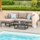 Maze - Outdoor Pulse Chaise Sofa Set - Taupe