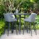 Maze - Outdoor Regal 4 Seat Round Bar Set - Flanelle