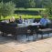 Maze - Outdoor Pulse U Shape Corner Dining Set With Rising Table - Charcoal