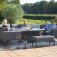 Maze - Outdoor Pulse U Shape Corner Dining Set With Rising Table - Flanelle