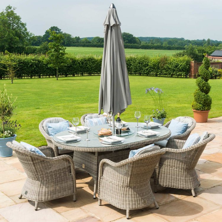 Maze rattan 6 sale seat bar set