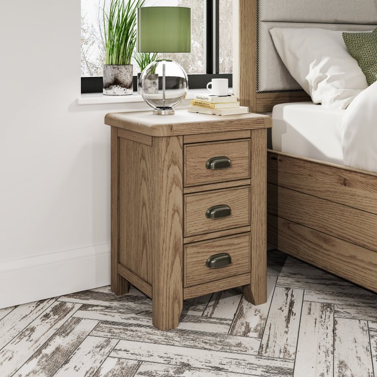 Haxby Oak Bedroom Large Bedside Cabinet The Clearance Zone